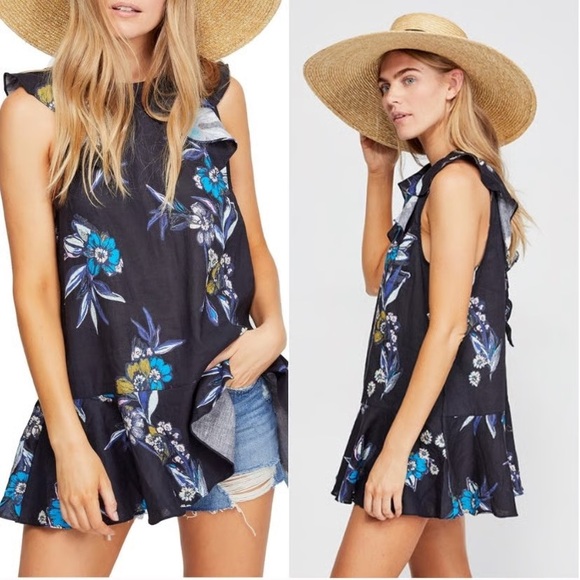 Free People Dresses & Skirts - NWOT FREE PEOPLE Summer in Tulum Sleeveless Linen Tunic Dress